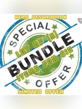 Special Bundle Offer Bundle Lot OF (5) Items For ONLY $10 plus shipping